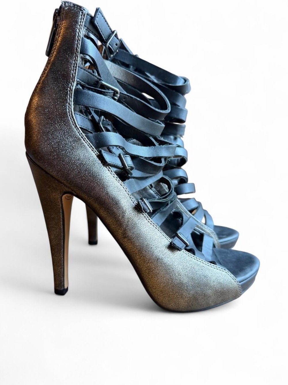 Sam Edelman Strappy Cage Heels – Size 7.5 ✨ Bold Gladiator Style Stilettos